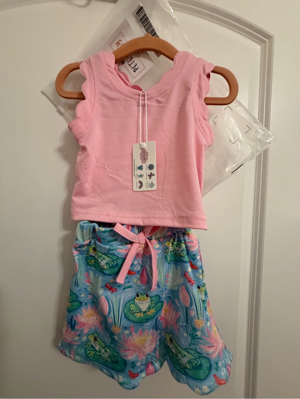 PETE + LUCY PREPPY POND 2 PIECE SKORT SET SIZE 12/18 MO